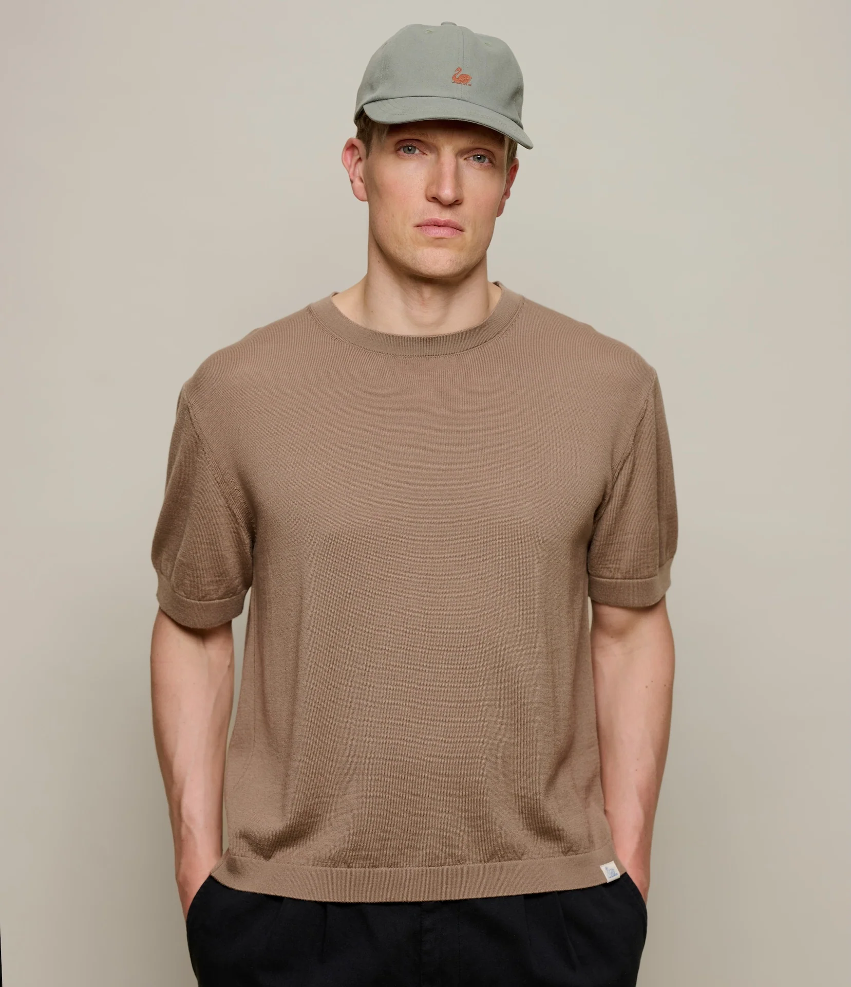 Refined Knitted Merino Wool T-Shirt