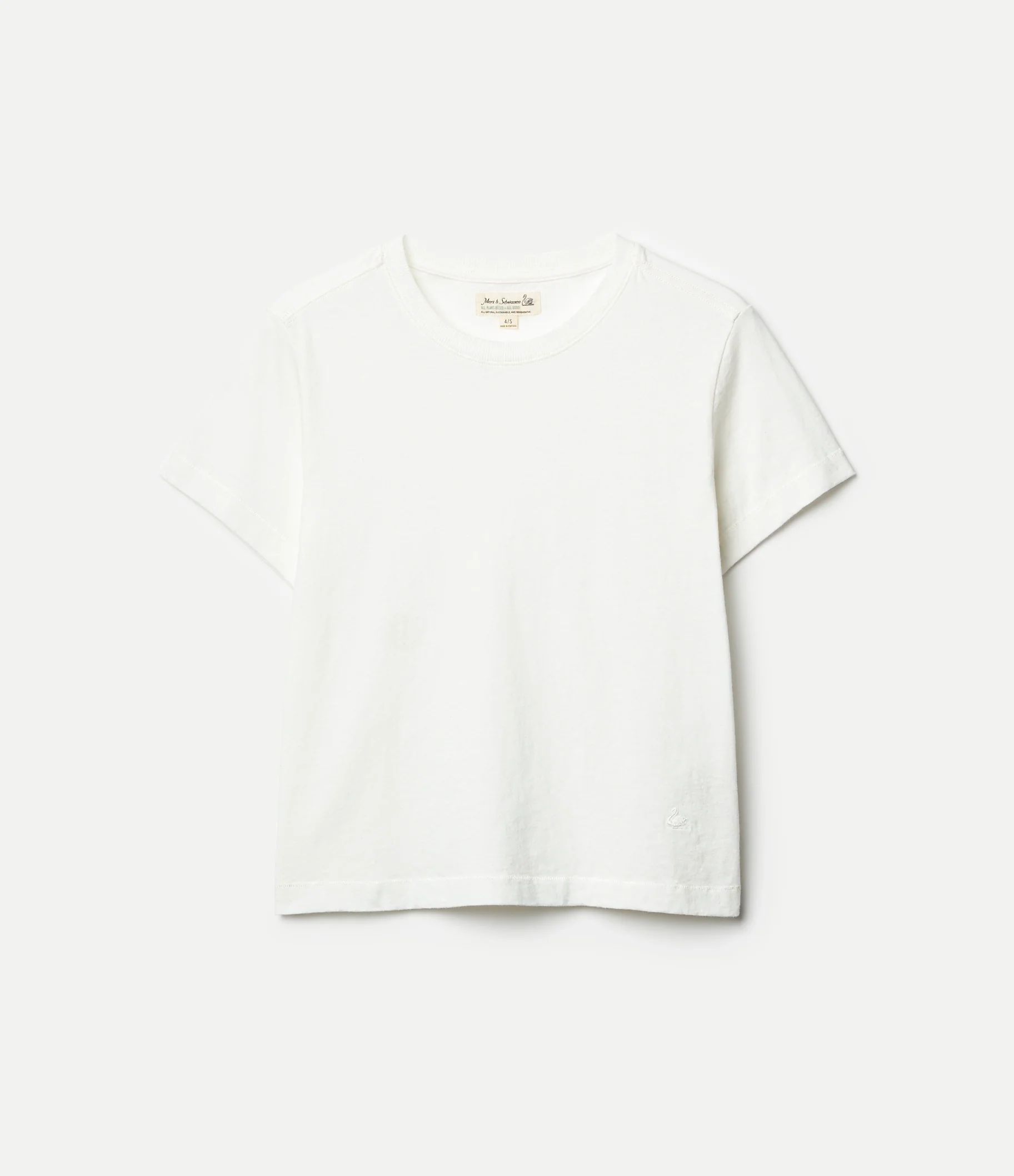 Cropped Cotton-Hemp Women's T-Shirt, All Plant-Based thumbnail 1