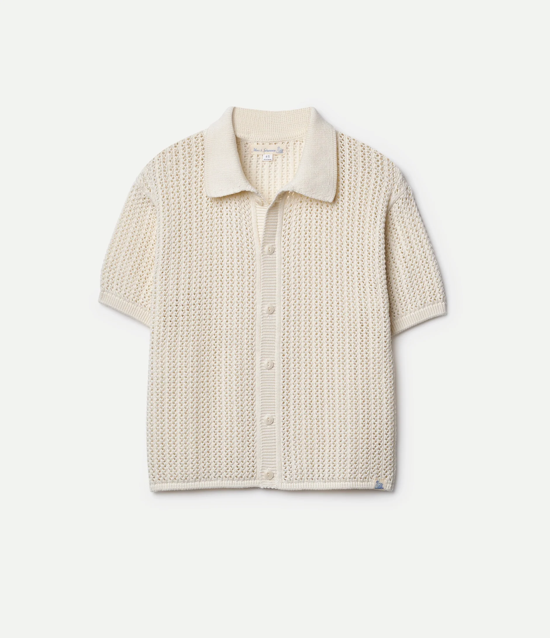 1960s Cropped Crochet Cotton Women's Shirt thumbnail 1